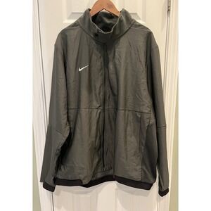 Nike Dri-Fit LightWeight Travel Jacket Grey Men 2XL Grey Full Zip Performance